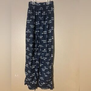 NFL Seattle Seahawks Youth XL (18/20) Pajama Lounge Pants Navy Blue All-Over Pri